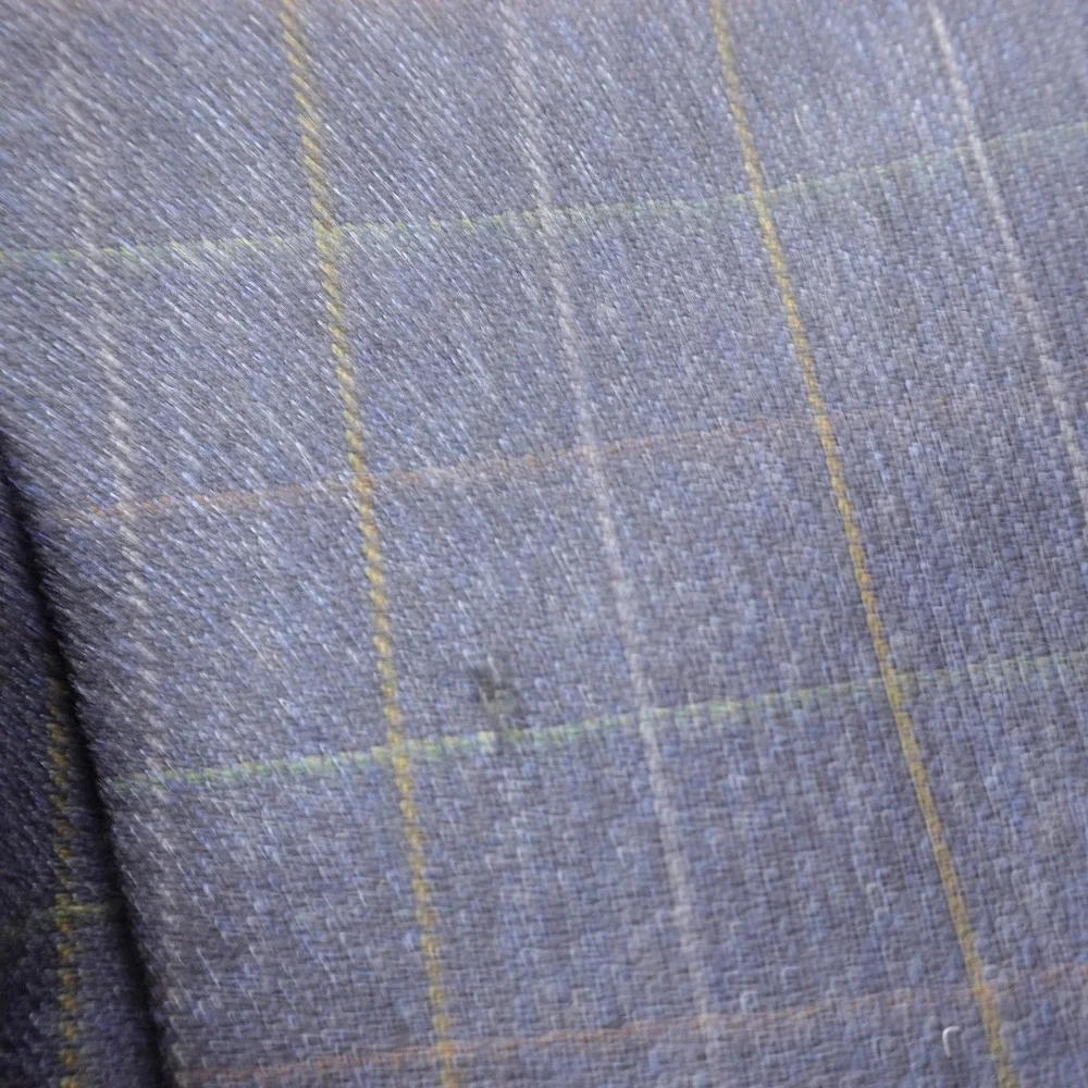 Burberry Blazer Mens 44R Blue Plaid Wool Cashmere Sport Coat Jacket Suit Top USA